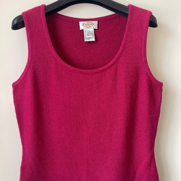 Vintage Talbots Deep Fuchsia Tank Top - Picture 1 of 7